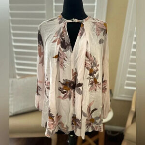 Free People | Swing Tree Tunic Dress Floral Long Sleeve - Size XS